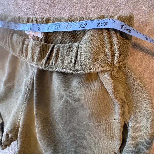 FRAME Pescara Roll‎ Cuff Shorts Womens XS Green Organic Pima Cotton Minimalist - Image 9