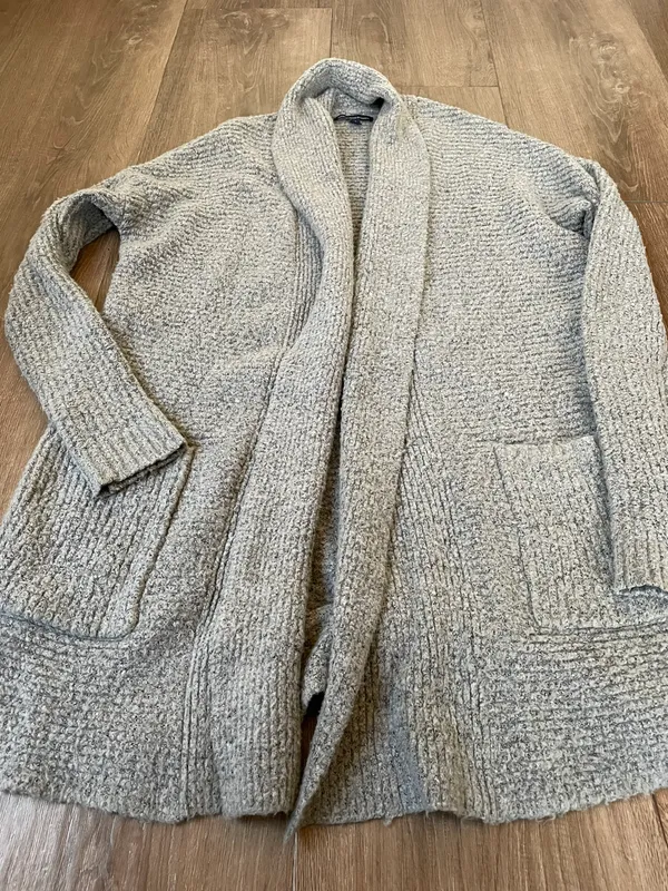 American Eagle Outfitters open front knit cardigan grey cozy long Women’s sz XS - Image 13