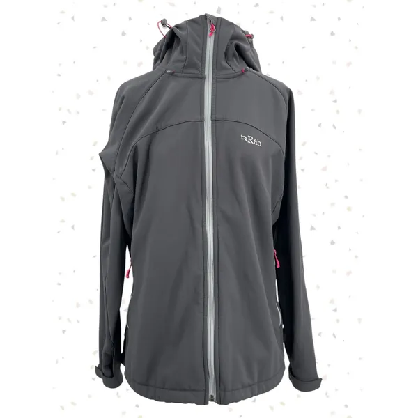 Rab Salvo Jacket Gray Pink Winter Gorpcore Outdoor Hooded Insulated Coat Size XL - Image 3