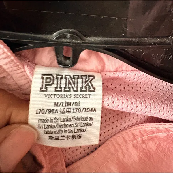 Victoria's Secret PINK Anorak full-zip windbreaker jacket sz medium - Image 4