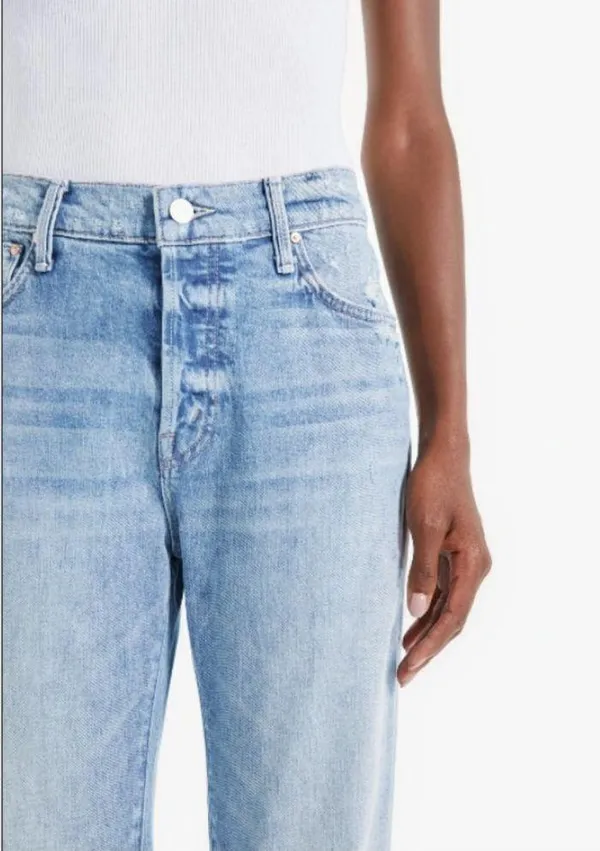 💕MOTHER SUPERIOR💕 Scrapper Ankle Jeans Light Wash Rigid Wild Calling 28 NWOT - Image 3