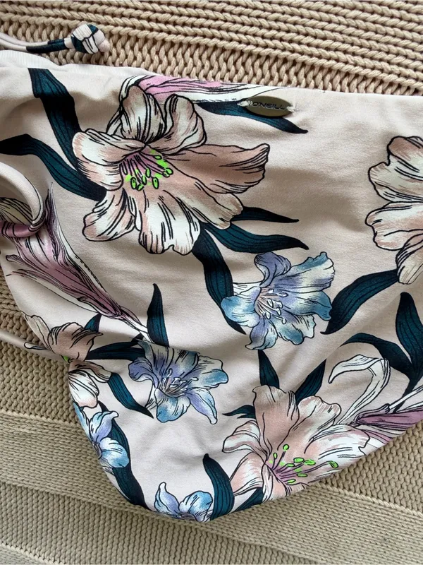 O'Neill Cream Bikini Set with Pastel Pink and Blue Floral Print - Image 5