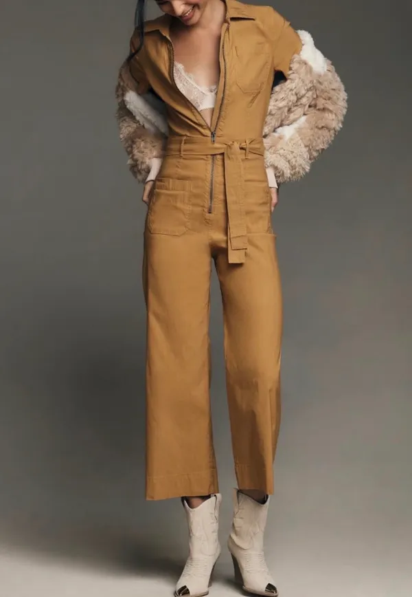Anthropologie Maeve The Colette Weekend Zip Front Jumpsuit, Size 4 - Image 4