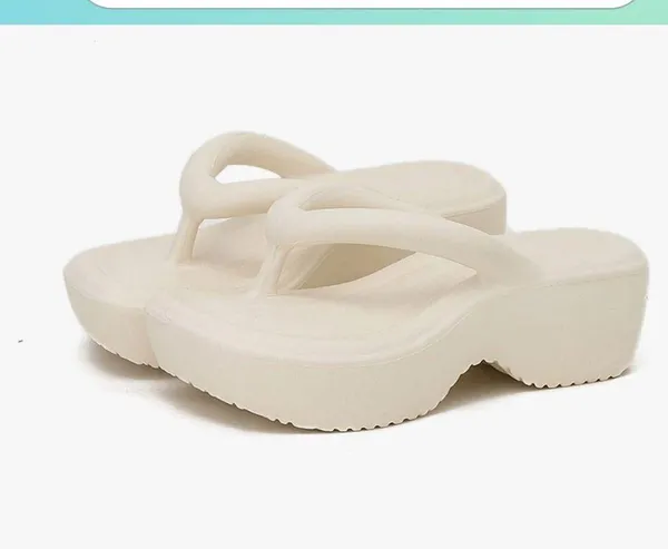 Flip Flops White Size 8 - Image 3