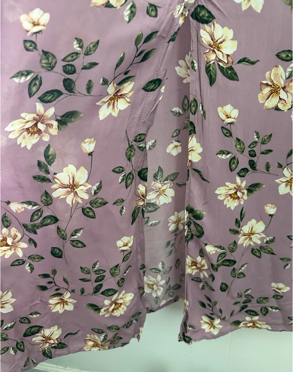 Live to be Spoiled Purple floral maxi dress Size XL - Image 8