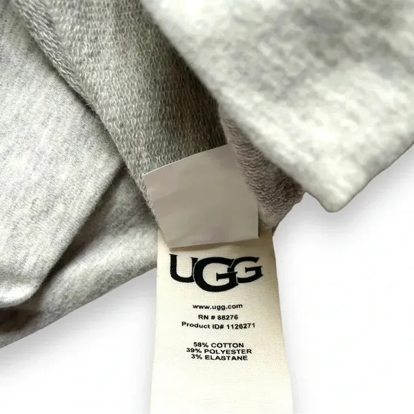 Ugg Kyree Gray Micro Terry Hoodie Size Large - Image 5