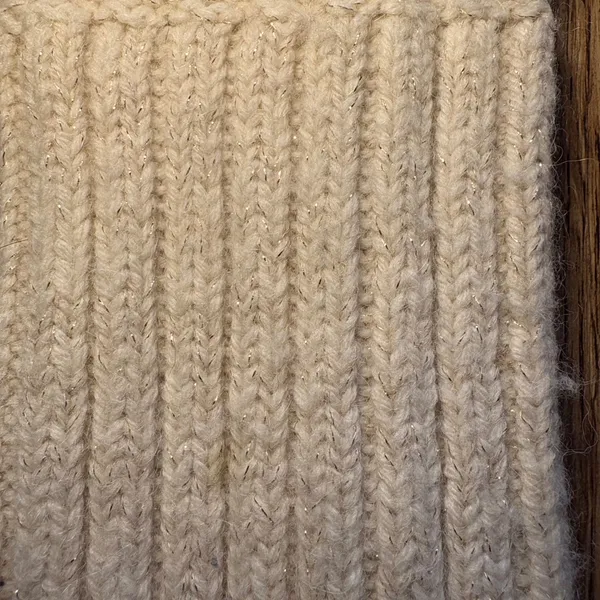 Lucky Brand Coastal‎ Cream Open Knit V Neck Sweater Alpaca Wool Womens L Cottage - Image 3