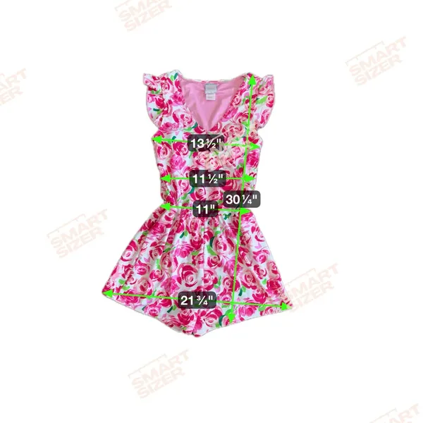 NEW Stella Parker Floral Pink Swim Suit Romper Size Small‎ Modest Shorts - Image 9