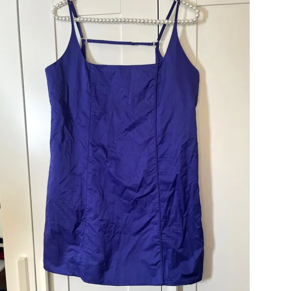 Free People Marissa Square Neck Mini Dress Size Small NWOT Purple Retails $200 - Image 8