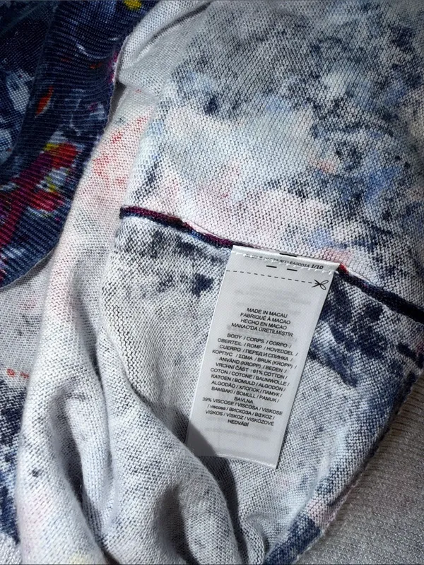 NWT $145 Lauren Ralph Lauren Women's Belting-Print Cotton-Blend Sweater XL - Image 7