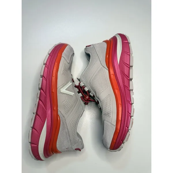 Vionic Walk Max Sierra Women Sneaker Sc 7 Oyster/Viva Magenta Orthotic Shoe - Image 2