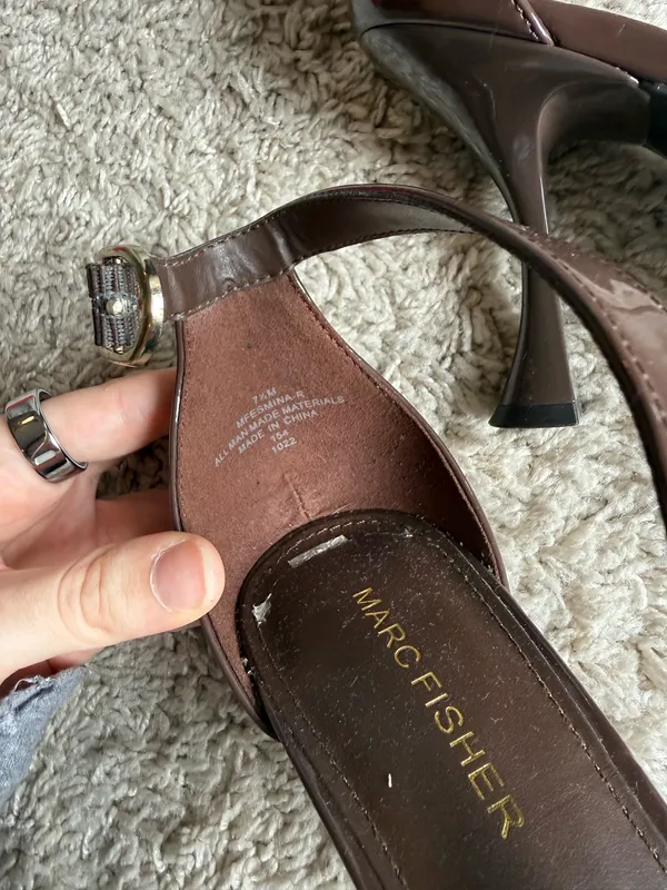 Marc Fisher Heels brown 7.5 - Image 4