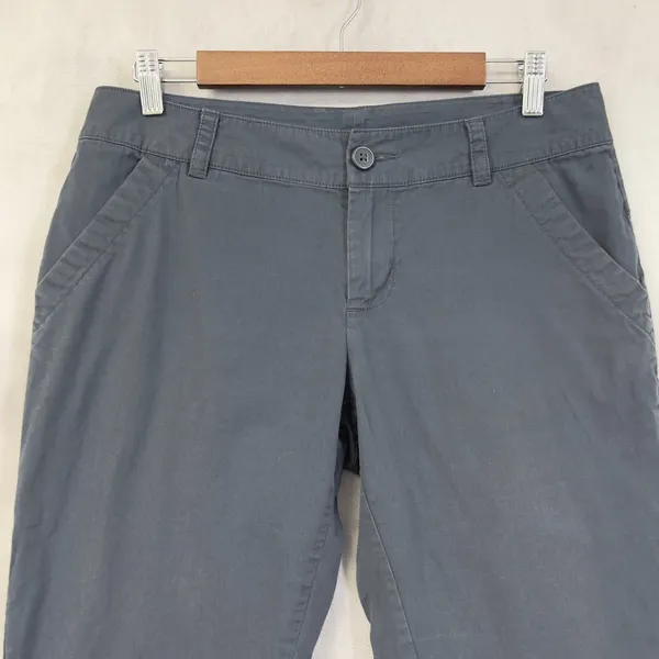 Columbia Capris Pants Women‎ 8 Gray Cotton Outdoor Hiking Gorpcore Minimalist - Image 3