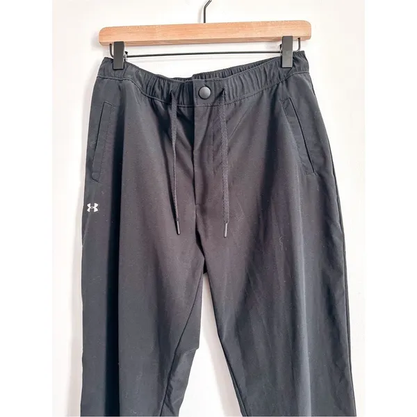 Under Armour Loose Fit All Season Gear Black Track Pants Size S - Image 2