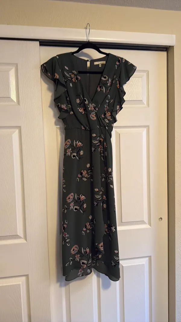 June and Hudson Green floral dress - Image 2