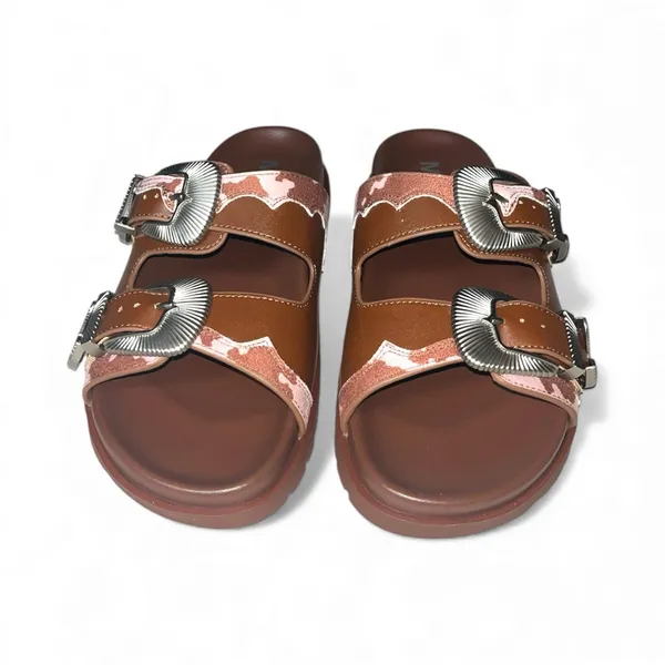 MIA Tibby Western Slide Sandals Size 8 - Image 3