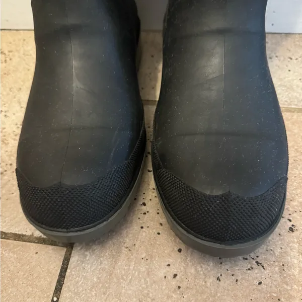 Vintage‎ LL Bean Boots Rain Boots Black Rubber Women's Size 9 - Image 4
