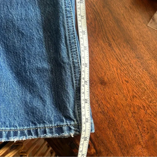 Levi's Low Pro Straight Jeans Distressed Knee Holes‎ Ripped 100% Cotton Size 24 - Image 10