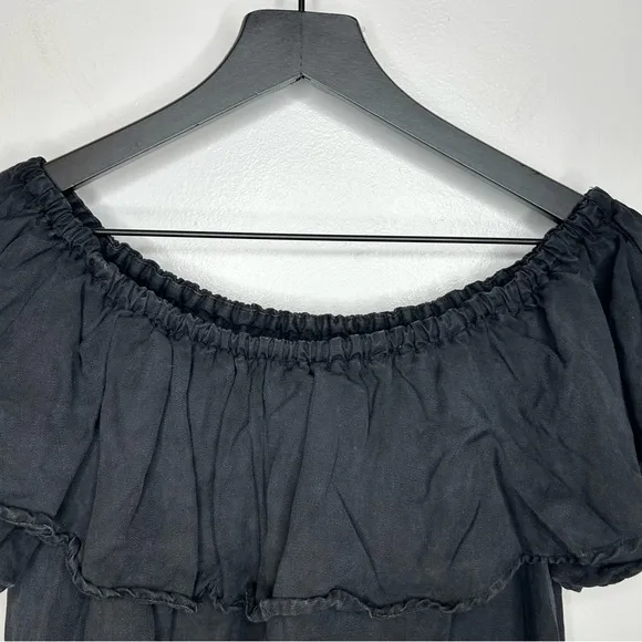 Zara‎ Black Off the Shoulder Dress Size M - Image 4