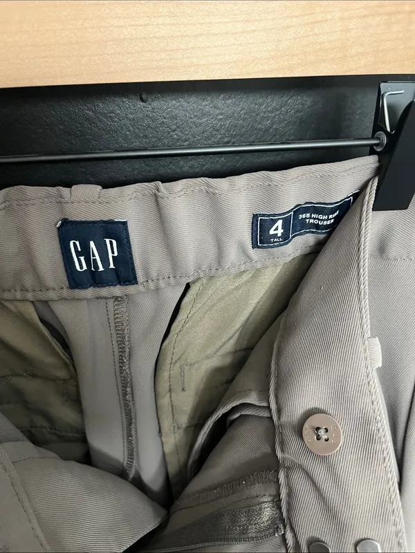 GAP Wide-Leg Dress Pants in Taupe - Image 2