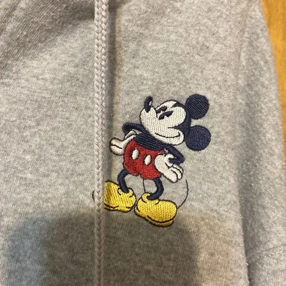 Disney Vintage Mickey Mouse Full Zip Hoodie Jacket Small - Image 3