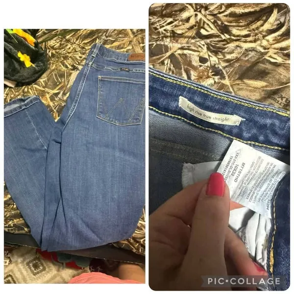 Women’s hi rise wrangler jeans - Image 2
