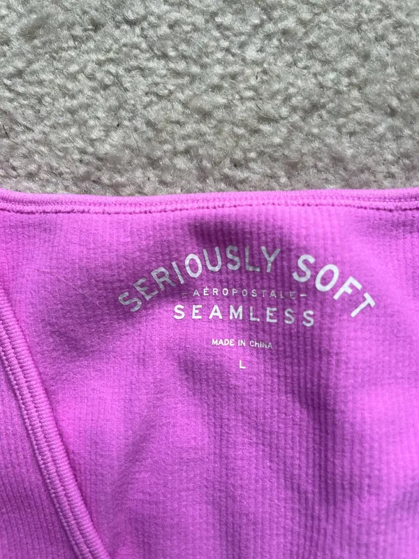 Pink Seamless Aeropostale Tank Top - Image 3