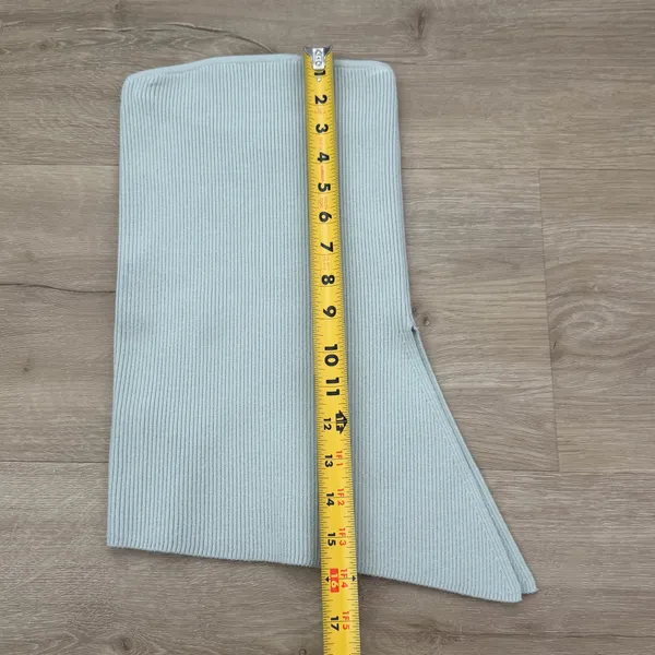 Aritzia Wilfred Blue Teal Strapless Cut Out Tube Top - Image 2