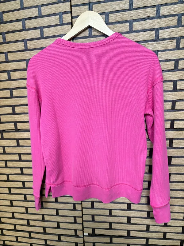Seven7 Pink Long Sleeve Thermal Size XS - Image 2
