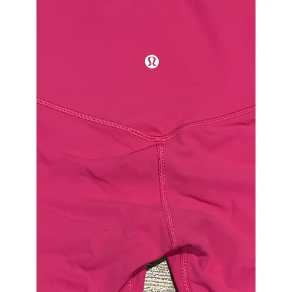 Lululemon Align High-Rise Biker Yoga Short 6" Lip Gloss Pink Nulu W7BRWS Size 0 - Image 5