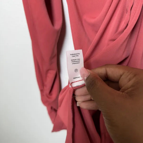 Cinq a Sept Women Arden‎ Mini Shirt Dress XS Sumac Ruched Jersey Knit Date Event - Image 11