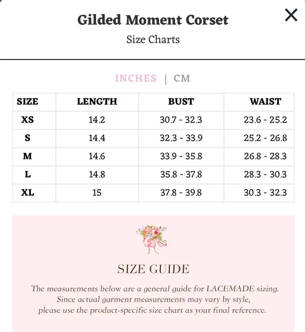 NEW LaceMade Gilded Moment Set Size L - Image 5