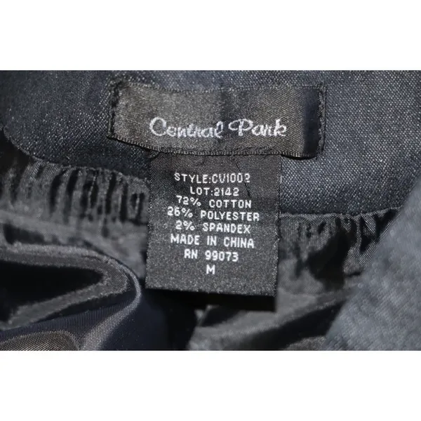 Central Park Denim Tuxedo Vest Blue Size M - Image 2