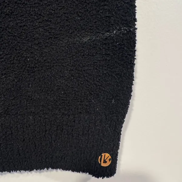 Buffbunny Collection Black‎ Textured Fuzzy Crop Top Frozen collection - Image 2