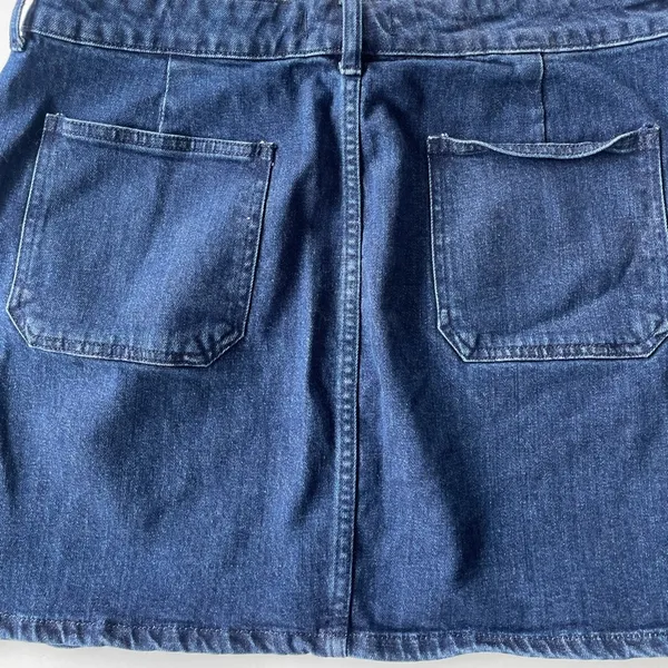 Madewell Denim Utility Full Zip Skirt Size 32 - Image 6