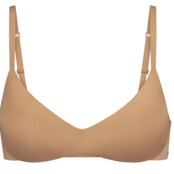 NWT SKIMS‎ Wireless Form Push-Up Plunge Bra BR-WRL-1891Ochre Size 36DD - Image 5