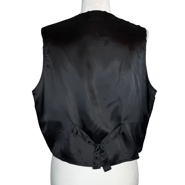 Vintage 90s Basic Editions Halloween Sleeveless Vest XL Pumpkin Witch Frogs Bats - Image 8