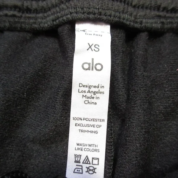 NWT Alo Prizewinner Pant in Black Split Ankle Track Pants XS - Image 4