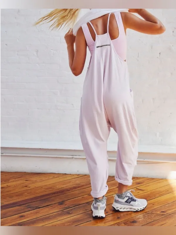 NWT Free People FP Movement Hot Shot Onesie - ROSE QUARTZ - Large - Image 4