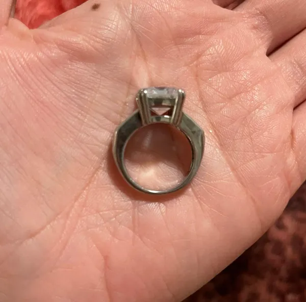 Cubic Zirconia Ring Silver - Image 2