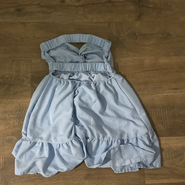 Shein Strapless Dress Blue - Image 2