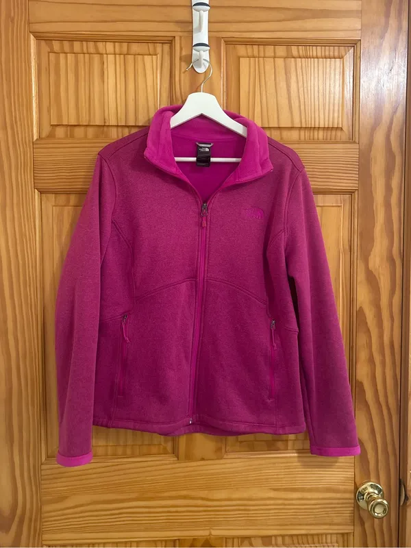 The North Face Size XL Pink Fleece Full Zip Jacket - Image 3