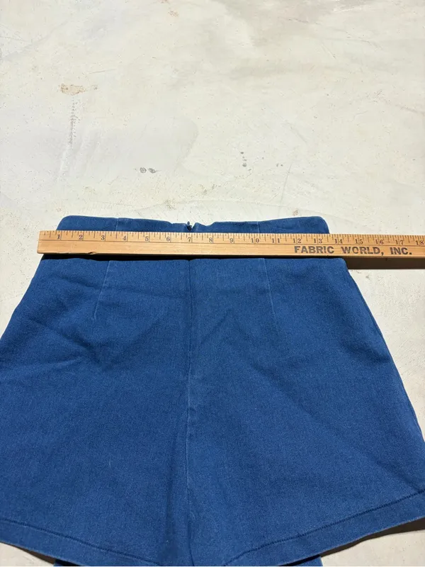 Altar’d state Blue Skort with Front Tie small - Image 6