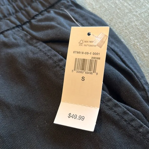 Gap Everyday Easy Pants, Drawstring Waist, Black, Size Small - Image 8