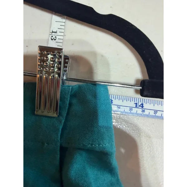 House of Harlow Shorts‎ Women S Teal Linen Blend High Waist Coastal Boho Resort - Image 9