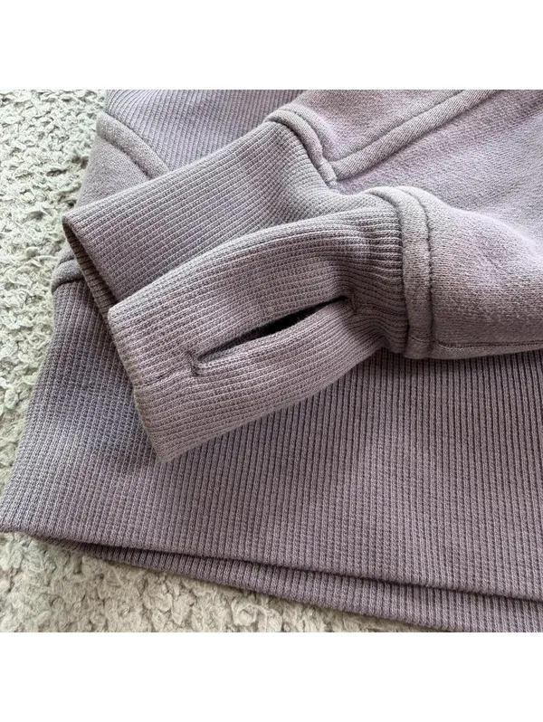 Lululemon Scuba Oversized Half Zip Hoodie XS/S Purple Cropped Yoga Running Gym - Image 9