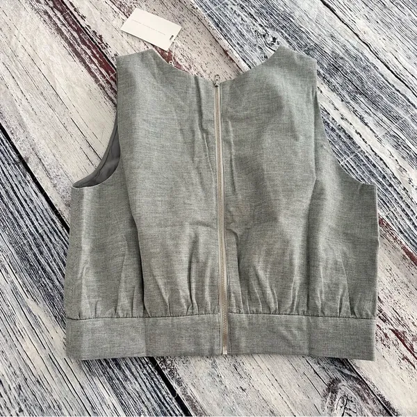 ACHRO NWT Gray Pinstripe Sleeveless Women's Top - Image 9