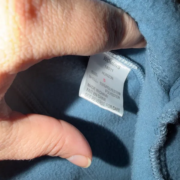WOOLRICH women’s fleece vest size small blue‎ - Image 5