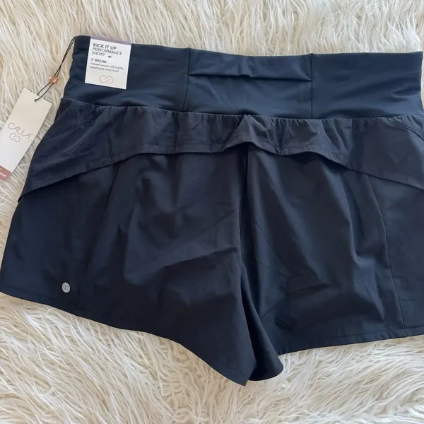 Calia Kick It Up Performance Short 3” Inseam Pure Black Size Large - Image 8