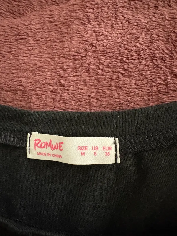 Romwe Ghost Halloween Black Pajama Top - Image 2